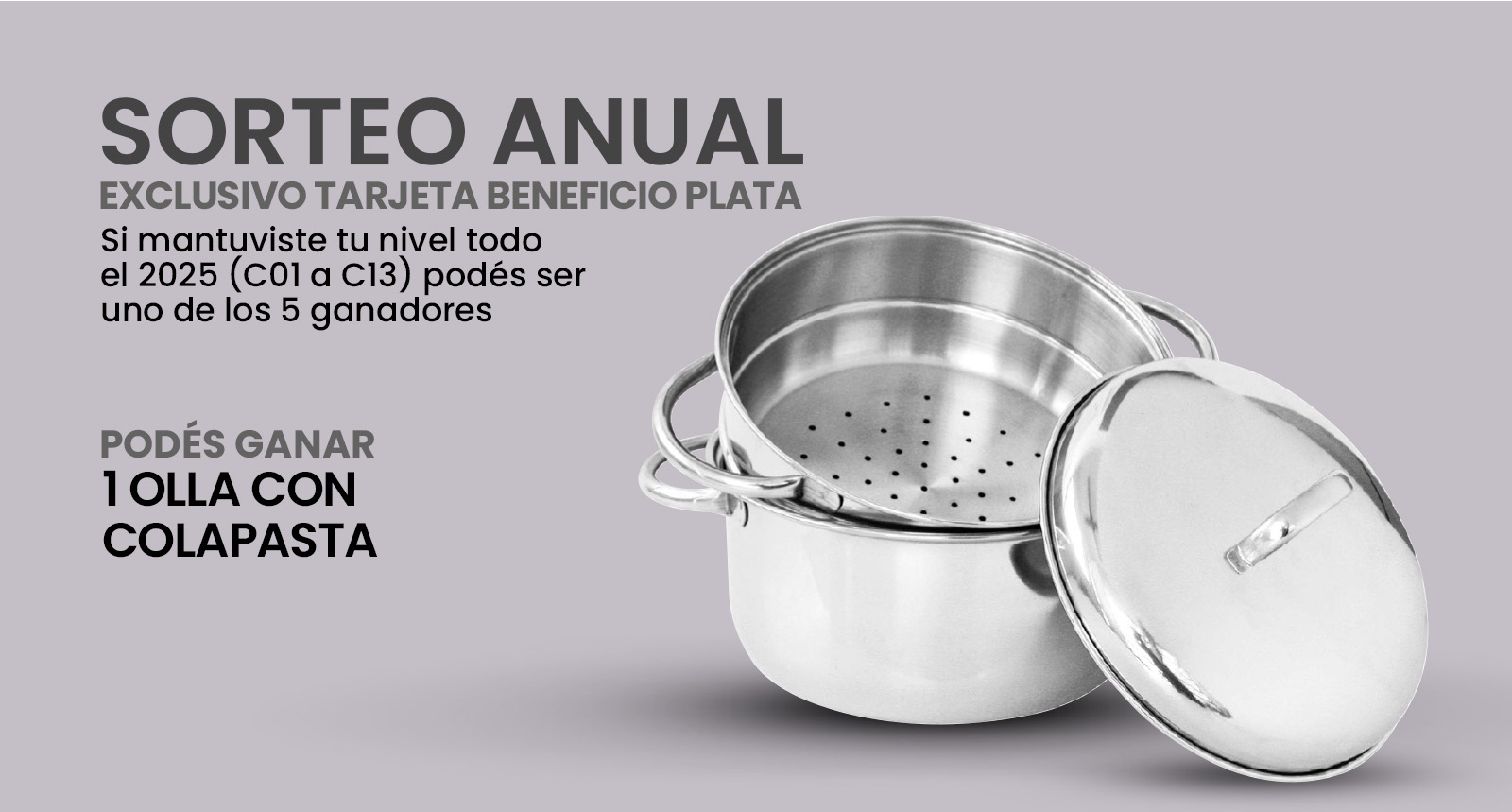 TB Desk PLATA Sorteo anual