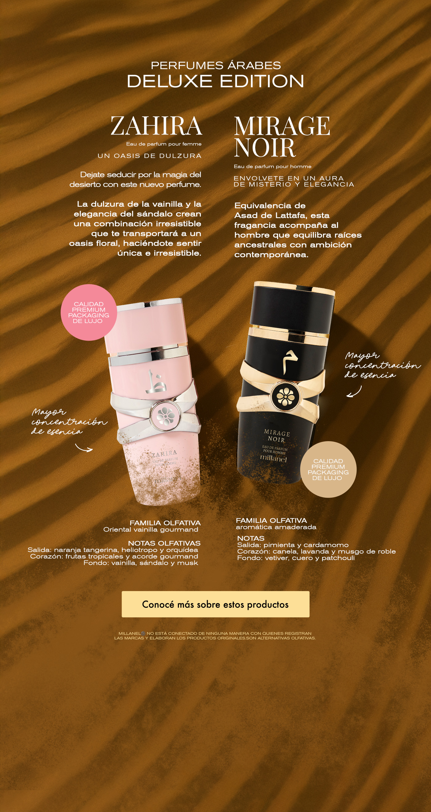 Eau de parfum arabe Zahira